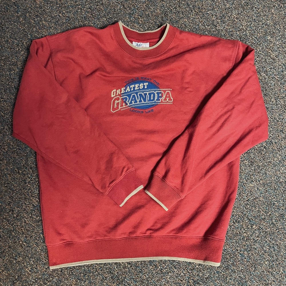 VINTAGE "greatest grandpa" crewneck sweatshirt